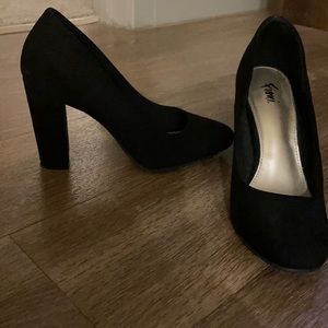 Plain Black Pumps, 3ish inch heel